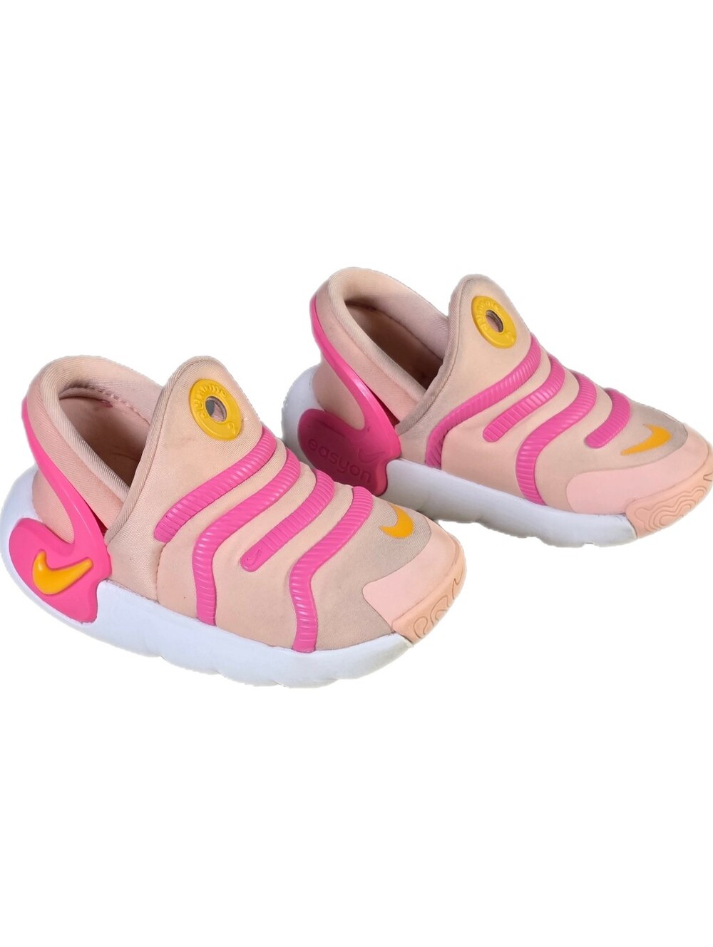 Nike Dynamo 2 EasyOn Toddler Size 7C FD0554-800 Arctic Orange Pinksicle Shoes
